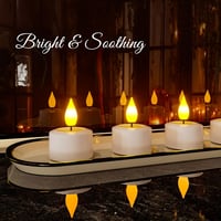 PChero 12 db-os LED teamécses szett, újratölthető, időzítővel, távirányítóval - Halloween, Szilveszter, Karácsony 8