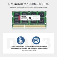 Yongxinsheng DDR3 16GB (2x8GB) Laptop RAM 1600MHz SODIMM Memória Kék 4