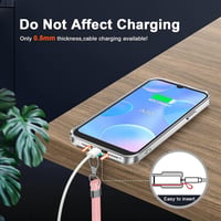 Blackview A50 Átlátszó Tok Rózsaszín Nyakpánttal 5