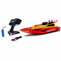 Barcă cu telecomandă Carson RC Rescue 2.4G 500108058 RTR, roșie — defectă, funcționează parțial: telecomanda nu se conectează (stare: vezi a doua fotografie) 1
