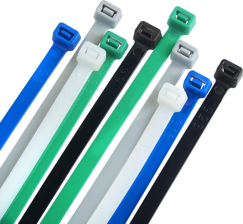 Buydefinition 100 db zöld kábelkötegelő 100mm x 2.5mm - UV-álló nylon kábelrendező kültéri-beltéri használatra, otthonba, irodába, kertbe, g