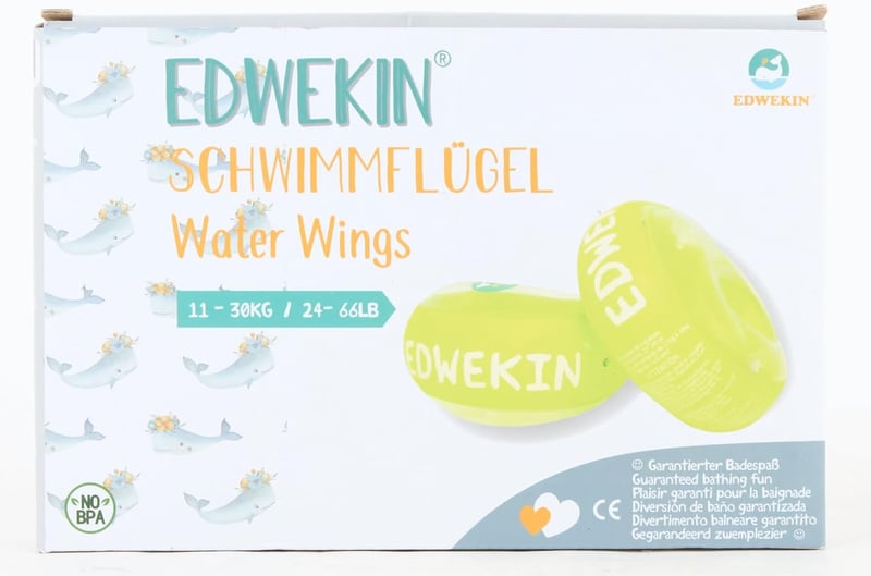 EDWEKIN Premium úszógumi gyerekeknek 1-6 év | TÜV minősített | Nagy légkamrák | Biztonságos úszástanulás