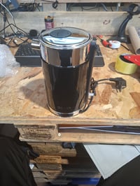 Fierbător din inox Graef WK402, 1 litru, negru, automat — defect, funcționează parțial: mâner rupt (stare: vezi a 2-a imagine) 2