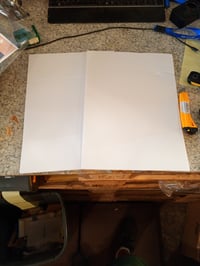 Ofituria Hab Tábla Fehér A3 29,7x42 cm 5 mm vastag 2 db hab lap kézművességhez és — gyűrődés mindkét terméken (állapot: lásd a 2. képet) 2
