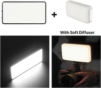 Ulanzi 200 LED videólámpa 5000mAh akkuval, állítható színhőmérséklettel, DSLR-kompatibilis 8