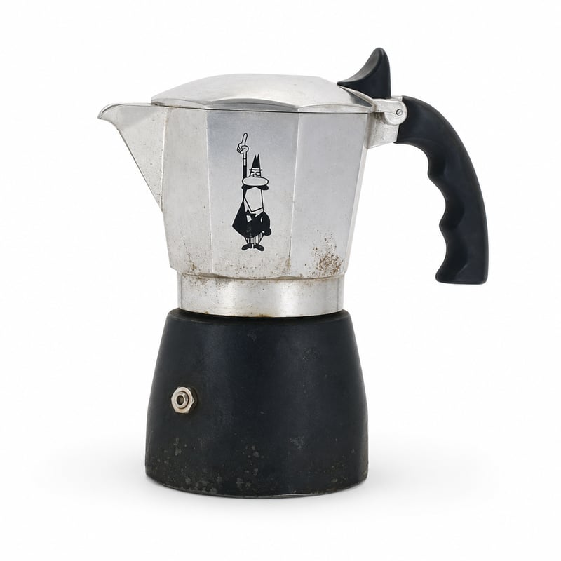 Bialetti New Brikka 2023 kávovar na espresso, 2 šálky, hliník, pre espresso s bohatou cremou, na sporák — zapácha (stav: pozri 2. obrázok)