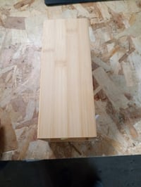 Suport pentru perie WC WENKO Padua din bambus, design închis, fără perie WC inclusă, 10 x 38 x 10 cm, culoare natur/negru - ca nou (stare: vezi a 2-a imagine) 2