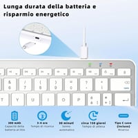 Qulose Wireless Bluetooth Billentyűzet 10 Hüvelykes Tablethez és Telefonhoz - orange 3