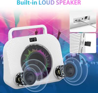 KOVCDVI 9 az 1-ben Bluetooth CD-lejátszó rádióval, USB/TF/AUX támogatással, ébresztővel és távirányítóval 4