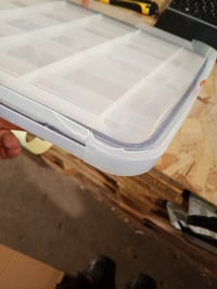 Cutie de depozitare etanșă din plastic Iris Ohyama AT-LD cu capac, 70 L, 2 buc., negru, închidere cu clips — colț de capac rupt (stare: vezi a 2-a imagine) 2