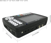 VISLONE Digitális Műholdkereső Kombó HD DVB-S2/T2/C 4,3" LCD EU 7