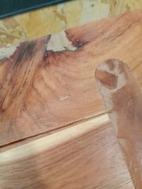 Blat de masă vidaXL din lemn masiv de acacia, dreptunghiular, 70x50x2,5 cm, suprafață ușor deteriorată, lemn masiv — suprafață ușor crăpată (stare: vezi a 2-a fotografie) 3