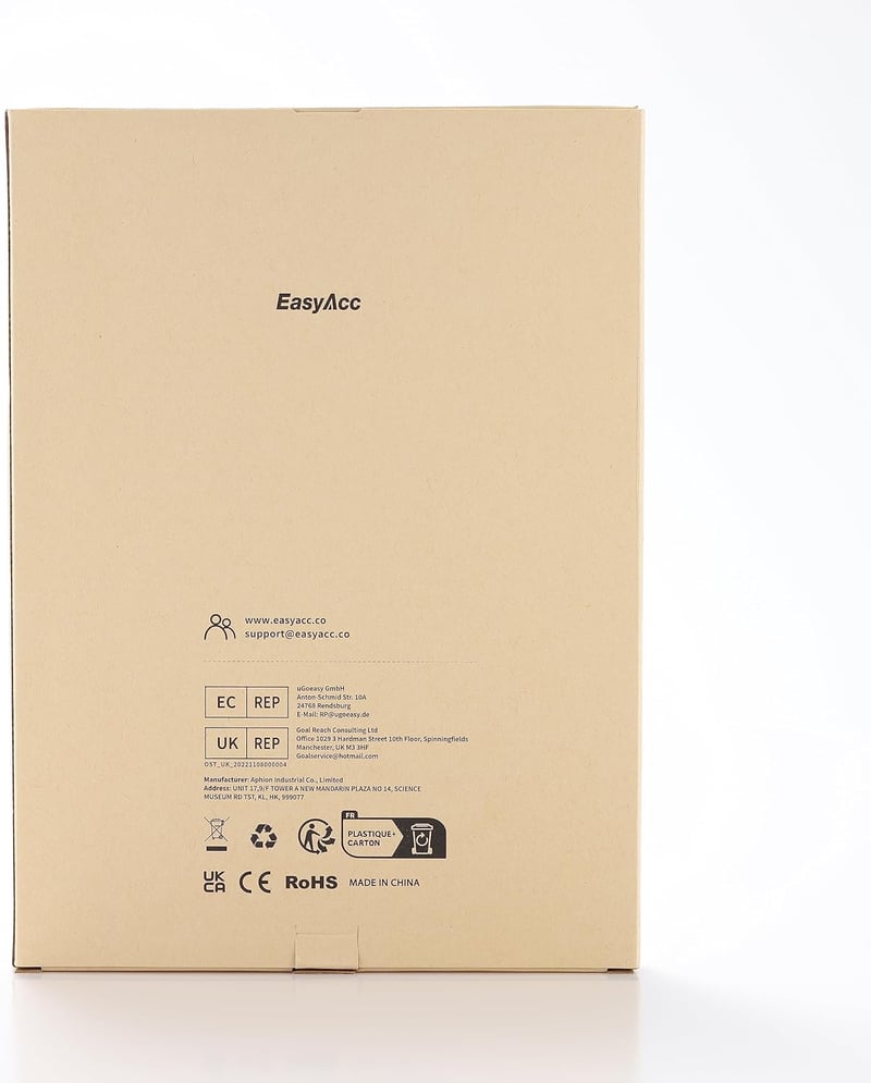 EasyAcc Bluetooth billentyűzet Windows/Android/iOS-hez, olasz kiosztás, 80cm USB-C kábel, fekete