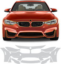 Folie de protecție vopsea FDAIUN BMW M3 F80 2014-2019 TPU Set bara față și faruri 7 piese 1