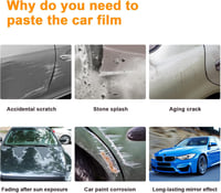 Folie de protecție vopsea FDAIUN BMW M3 F80 2014-2019 TPU Set bara față și faruri 7 piese 7