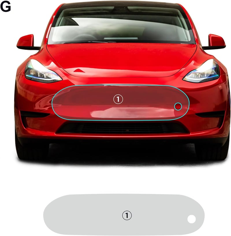 FDAIUN Tesla Model Y PPF védőfólia 2020-2023 ajtó alsó rész TPU