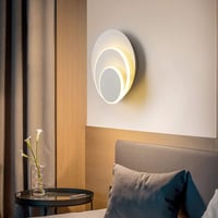 Lampop LED Fali Lámpa 15W - 350° Forgatható Alumínium Spotlámpa, 3000K Meleg Fehér Fény, 25000 Óra Élettartam, Nappali, Hálószoba, Lépcső, E 9