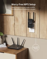 BrosTrend AX3000 WiFi 6 WLAN-LAN Híd Adapter Gigabit Porttal - Dual Band 2402Mbps 5GHz & 574Mbps 2.4GHz Nyomtatóhoz, TV-hez, Számítógéphez, 6
