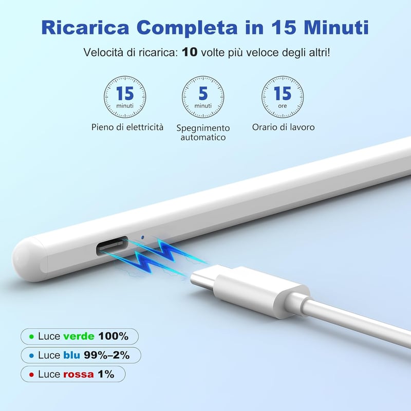 Apple iPad Érintőceruza - Mágneses Stylus Toll Rajzoláshoz, Íráshoz, Univerzális Tabletekhez