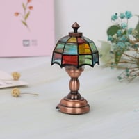 Újracsomagolt Mini LED Lámpa Babaházhoz - Színes Bútor Díszítés 1/12 Méretben 5