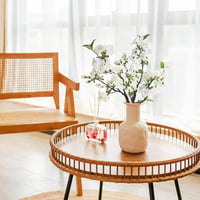 ROLLWAY Művirág Cseresznye Ágak 3 db - 49 cm Fehér Művirágok Tavaszi Dekoráció, Selyemvirág Cseresznyevirág Ágak Vázába, Magnólia Utánzat 7