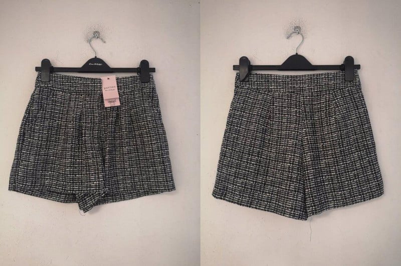 Miss Selfridge Miniszoknya 34S02cblk fehér-fekete-szürke