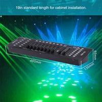 Lixada DMX 512 Fényvezérlő Konzol 192 Csatornával - Színpadi Lámpákhoz, Mozgó Fejekhez, DJ Felszereléshez, Partikhoz, 19" Rack Kompatibilis 7