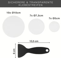 Kerek Csúszásgátló Matrica Fürdőkádba és Zuhanyzóba - Újracsomagolt 2