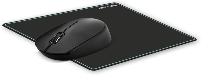 AD ADVANCE Elite Vezeték Nélküli Billentyűzet-Egér Szett - Fekete, 3 Részes Csomag, Ergonomikus, USB Csatlakozás, PC/Laptop/Tablet Kompatibi