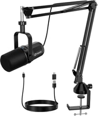 FDUCE SL40+ dinamikus podcast mikrofon szett USB/XLR, mikrofonkarral 1