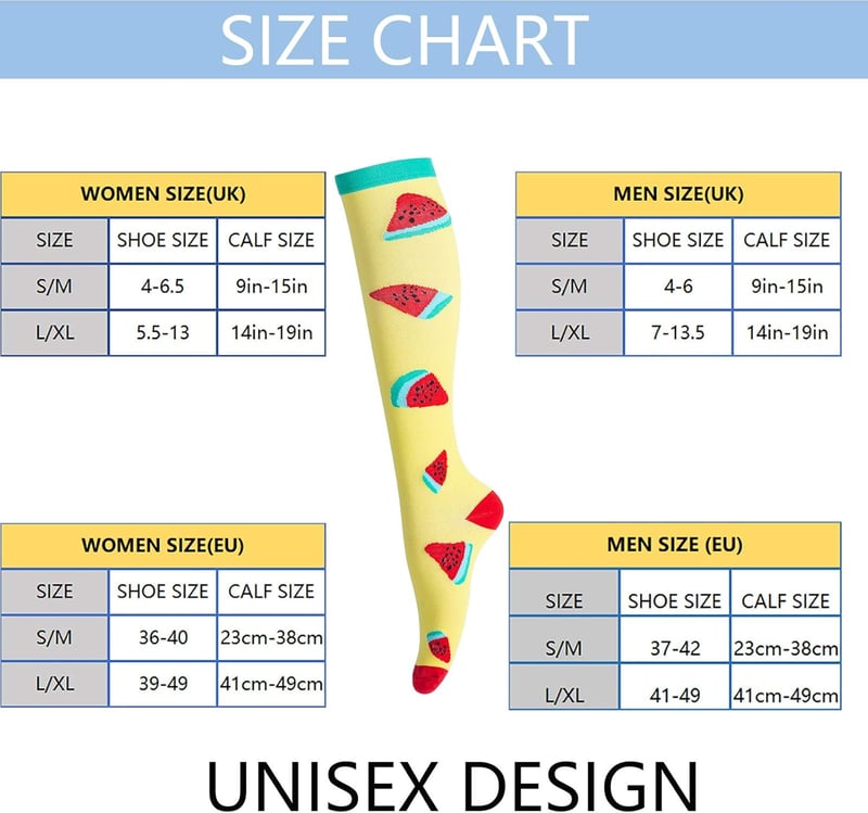 LEOSTEP Kompressziós Zokni 6 Pár Unisex - Trombózis Megelőző Harisnya 