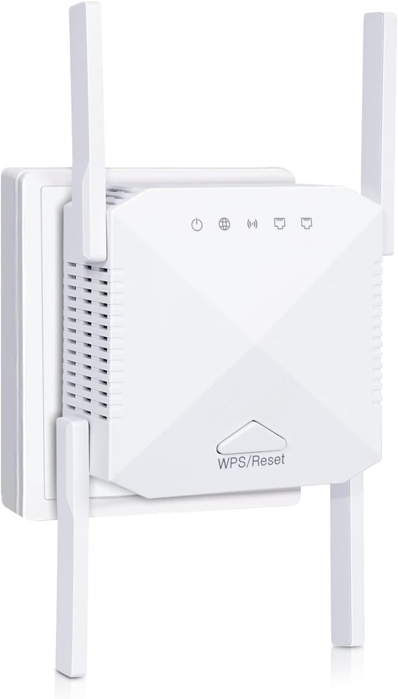 zoeyzoey 1200Mbps Dual Band WiFi Erősítő, WLAN Repeater 5GHz 2.4GHz WPS