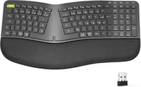 Seenda ergonomikus vezeték nélküli billentyűzet, USB-s, német kiosztású, fekete 1