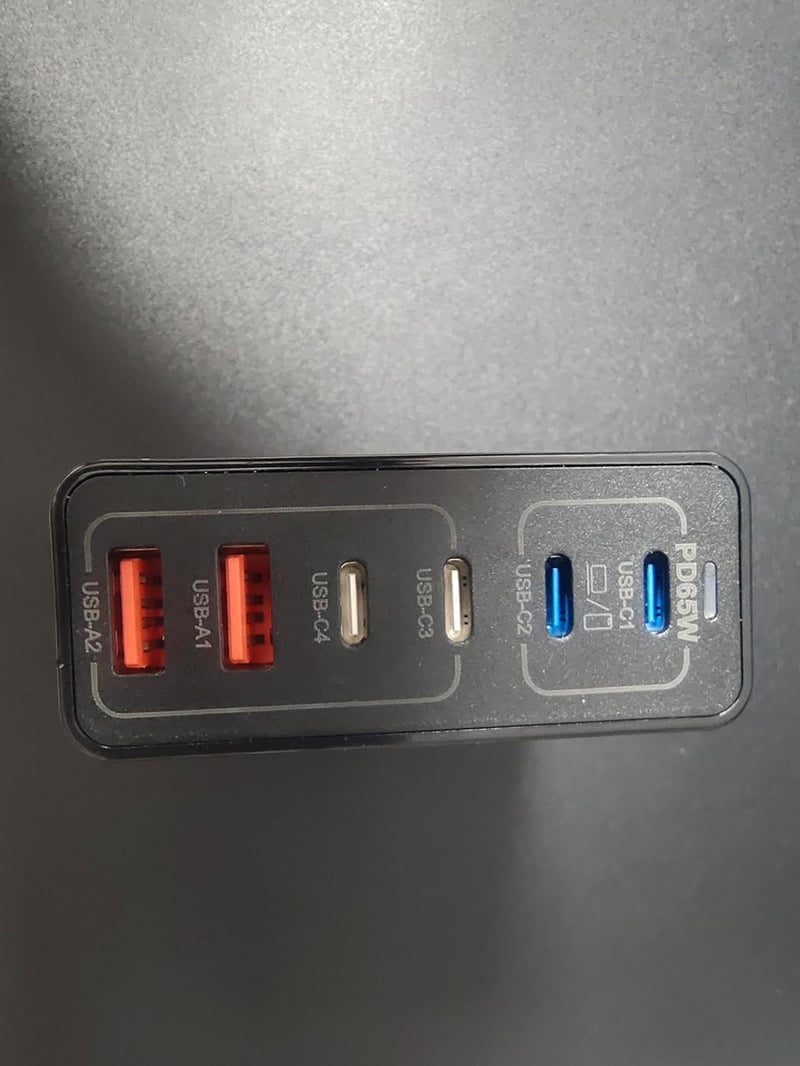 Baseus 165W GaN USB-C töltőállomás 6 portos, MacBook/iPhone/Samsung kompatibilis