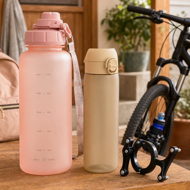 Mindig hidratált iskolai kulacs csomag: 1 literes kulacs + 500 ml kulacs + kulacstartó adapter