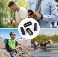Vicloon Szilikon Órapánt Rögzítő Szett - 12 db Univerzális Órapánt Tartó Gyűrű, Csere Órapánt Biztosító Hurok 7