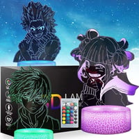 Anime 3D LED Éjjeli Lámpa Fiúknak - 3 Minta, 16 Szín, Kodetops 1