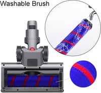 Dyson V7-V15 kompatibilis motoros turbókefe LED-del, márvány padlóhoz 6