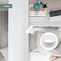 Vent Systems Ø150mm Kerek Csőcsatlakozó Szett - 2 db Műanyag Összekötő Elem Egyenes és Flexibilis Csövekhez, Szellőztető Rendszerekhez, Fehé 3