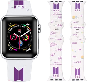 Silikonski sportski remen za Apple Watch, 38-45 mm, set od 2 komada