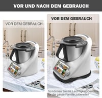 Placă glisantă cu role pentru Thermomix TM6 TM5 - Suport culisant acrilic negru pentru robotul Vorwerk 3