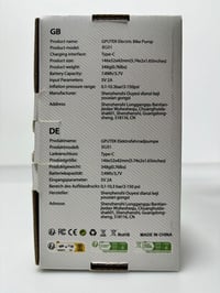 GPUTEK Elektromos Kerékpárpumpa 150PSI - Digitális Nyomásmérővel, USB Töltés 9