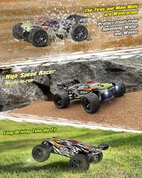 HAIBOXING 1/18 Távirányítós Autó - 36 km/h Sebességű 4WD Terepjáró, 2.4 GHz Vízálló Elektromos RC Versenyautó Minden Terepre 2