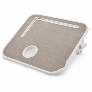 Tăviță pentru laptop WEIQILE gri, masă pliantă pentru mic dejun la pat și canapea, suport pentru tabletă – deteriorat, colț ciobit (produs resigilat/outlet)