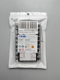 YIXISI 500 db-os mini csavar készlet M1.2-M2 méretben, óra és szemüveg javításhoz, fekete 7