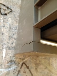 Emuca konyhai szelektív hulladékgyűjtő 1 x 30 literes, alsó rögzítés, automata — repedt hátfal, karcos fém sín (állapot: lásd a 2. képet) 2
