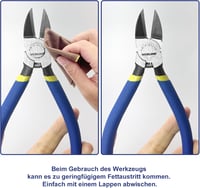 VCELINK GJ719 Oldalcsípő Fogó 6" - Elektronikai Munkákhoz, Modellezéshez, Kábelkötegelőkhöz, Áramkörökhöz és Hálózati Kábelekhez - Króm-Vaná 7