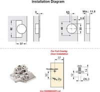 Blum 110° Hidraulikus Zsanér Szett - 8db Lágyzáró Ajtópánt Teljes Fedésű 5