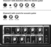 Coolmusic 15G Hordozható Bluetooth Gitárerősítő - 15W, Kétcsatornás, Elektromos és Akusztikus Gitárhoz, Torzítás és Reverb Effektekkel, Újra 2