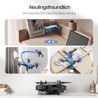 DEERC D20 Gyerek Drón 720P Kamerával, Mobiltelefon Irányítás, Magasságtartás, Fejnélküli Mód, 3D Flip Funkció, Kezdőknek Ajánlott Quadcopter 5